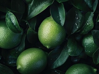 Close-up of limes on tree