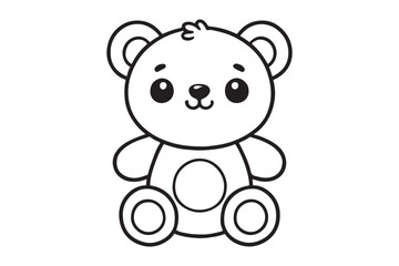 Wall Mural - Teddy Bear Coloring Pages