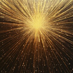 Poster - A golden star shining brightly on a dark background, perfect for use in designs or as a symbol of hope and inspiration