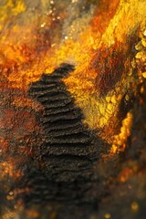 Aufkleber - A close-up view of a fire hydrant, suitable for use in urban or cityscape designs