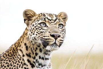 Poster - Close-up image of a leopard in a natural environment