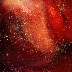 Poster - A close-up shot of a juicy red apple with a shining star in the background, perfect for food, design or creative uses