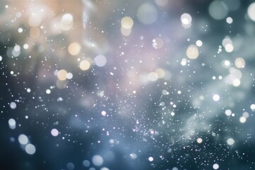 Poster - A snowy landscape with blurred features