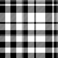 Poster - stylish black and white diagonal plaid pattern. perfect for textile design, website backgrounds, or 