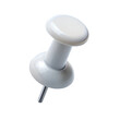 © imagemir - White push pin cutout on transparent background for easy integration in designs or presentations