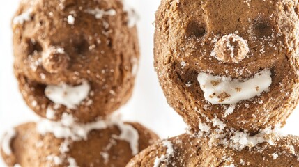 Poster - Two cookies decorated with colorful icing, perfect for baking or as a treat