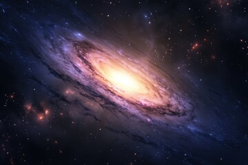 Wall Mural - Spiral Galaxy in Deep Space