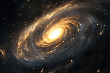 Wall Mural - Spiral Galaxy in Deep Space