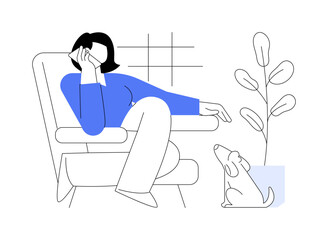 Wall Mural - talking to a friend isolated cartoon vector illustrations.
