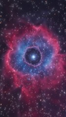 Wall Mural - Explore the mesmerizing cosmic beauty of the Rosette Nebula in deep space