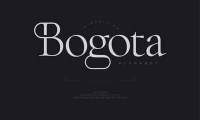 Poster - bogota typography beauty fashion elegant minimalist serif italic fonts decorative wedding vintage re