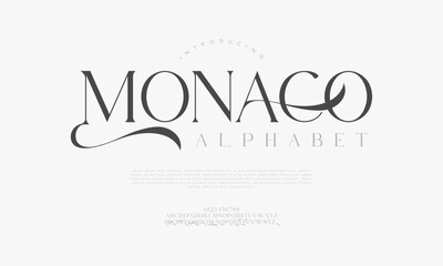 monaco typography beauty fashion elegant minimalist serif italic fonts decorative wedding vintage re