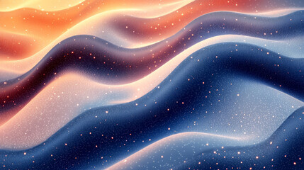 Wall Mural - abstract cosmic waves of light and color