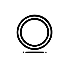 Aufkleber - Simple Circle Frame Icon