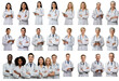 © Tiolhar - Tiago M. - Transparency, Team of doctors and surgeons, men and women - Transparência, Equipe de médicos e cirurgiões, homens e mulheres