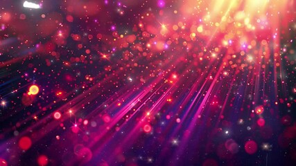 Wall Mural - abstract holiday background with blurred rays and seamless looping overlay 4k virtual video animatio
