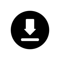 Aufkleber - download icon isolated on transparent background