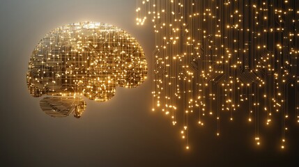Poster - Digital Brain: Neural Network and Data Stream Visualization