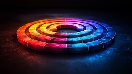 Poster - Colorful Spiral Design with Gradients and Abstract Background for Creative Projects and Designs