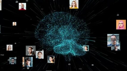Poster - ai, artificial intelligence, brain, people, person, global, multinational, diversity, generation, database, memory, record, privacy, deep learning, personal information, security, cyber, dx, data, sys