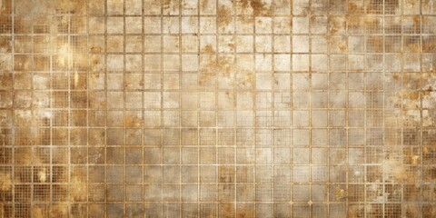 Wall Mural - Aged Square Tile Pattern A Distressed Textured Background Ideal for Design Projects