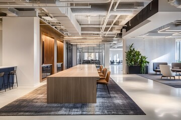 Poster - modern living room in office