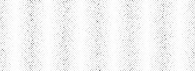 Aufkleber - Black rippled sand halftone background. Grunge striped noise texture. Vanishing grain gradation wallpaper. Vertical dotted lined gradient pattern. Gritty pixelated comic overlay backdrop. Vector 