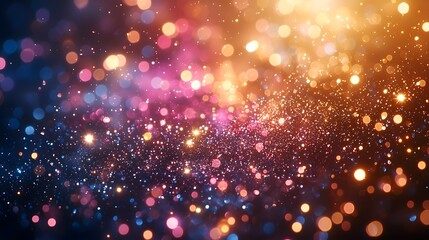 Poster - mesmerizing holographic patterns with shimmering light reflections in a vibrant multicolored palette