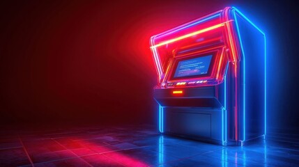 Aufkleber - Enhancing secure internet banking glowing atm technology digital finance space image showcase futuristic environment visual representation