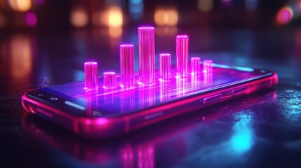 Poster - Visualizing financial data internet bank holographic bar graphs virtual environment high-fidelity representation