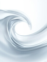 Aufkleber - Smooth wave of translucent liquid creating serene and calming effect