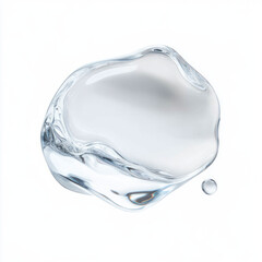 Poster - Clear liquid droplet with smooth texture and glossy surface