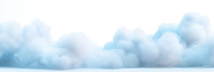 Wall Mural - Soft blue clouds create serene atmosphere, perfect for backgrounds or artistic projects