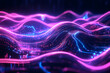 © fadi - Colorful sound wave. Voice, audio energy concept, background