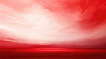 Wall Mural - a red and white background with a red sky