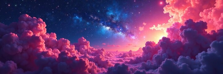 Wall Mural - space-inspired background with swirling clouds of gas and dust, , dust