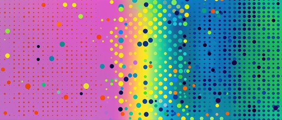 Colorful dot gradient background