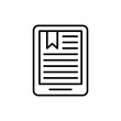 © Upnowgraphic Studio - Mobile catalog outline icons, minimalist vector illustration ,simple transparent graphic element .Isolated on white background