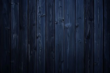 Wall Mural - Dark blue vertical wood plank wall texture.