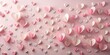 © Jane Studio - Lovely pastel pink and white paper hearts scattered on a background
