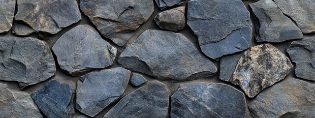 Wall Mural - Gray stone wall texture background.