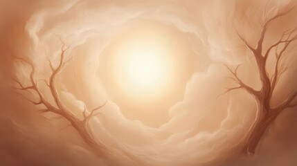 Wall Mural - The mood of the painting is peaceful and serene
