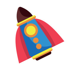 Canvas Print - rocket baby toy