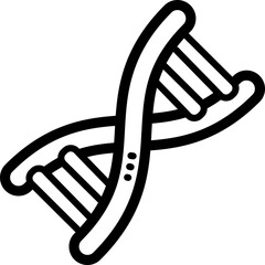 Gene doodle vector icon and illustration