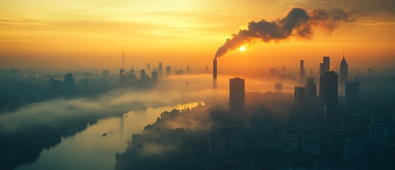 Aufkleber - Business strategies for reducing CO2 emissions, carbon offset initiatives, sustainable corporate practices for environmental impact