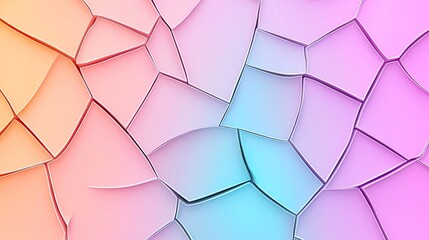 Abstract colorful texture background with geometric shapes and smooth lines in soft pastel tones