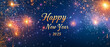 © shumail - Elegant 'Happy New Year 2025' design with radiant stars and colorful fireworks-4