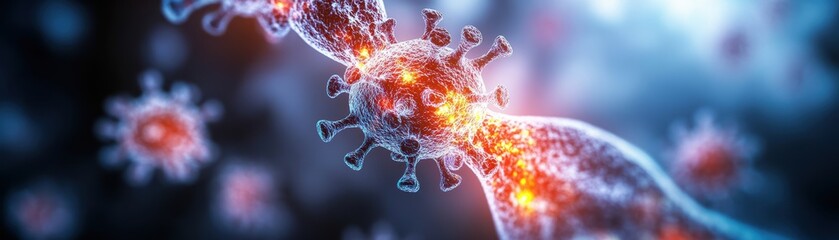 Poster - Intricate Close Up of a DNA Molecule Showcasing Its Helical Structure and Genetic Complexity in a Scientific Context