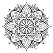 © Khemmanat - Mandala line art element pattern graphic design for coloring, greeting card, sticker, tattoo, yoga design, wallpaper