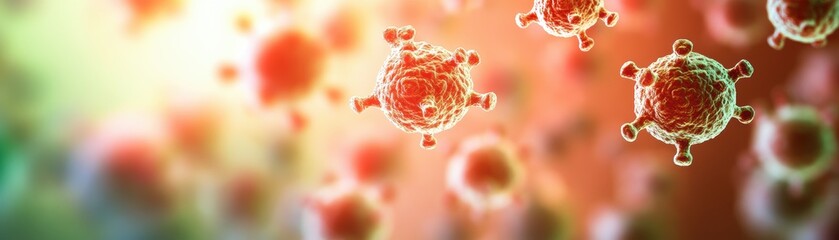 Poster - intricate group of bacteria within a blood vein highlighting microbial life and its importance to hu